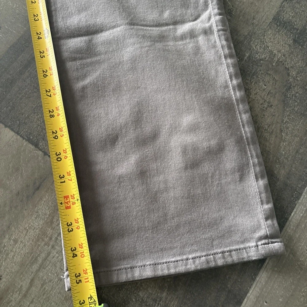 Fidelity Denim Classic Straight Pants Havana Twill size 35 Charcoal Gray NWOT - Picture 10 of 12